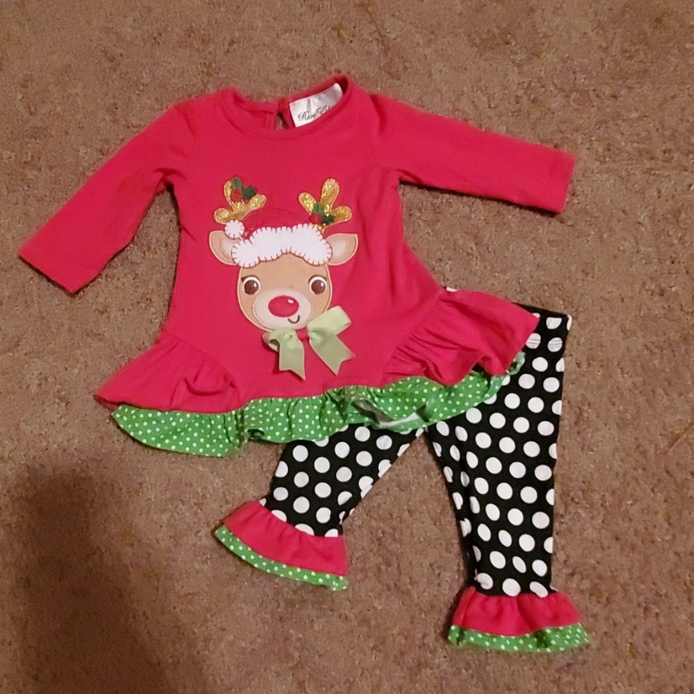 Little girl Christmas outfit
